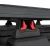 Bagażnik dachowy Pioneer Platform 6 1800 x 1430 mm ze wzmocnieniem Backbone RLT600 czarny Rhino Rack Jeep Wrangler JL
